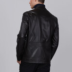 Logan Leather Jacket // Dark Brown (M)