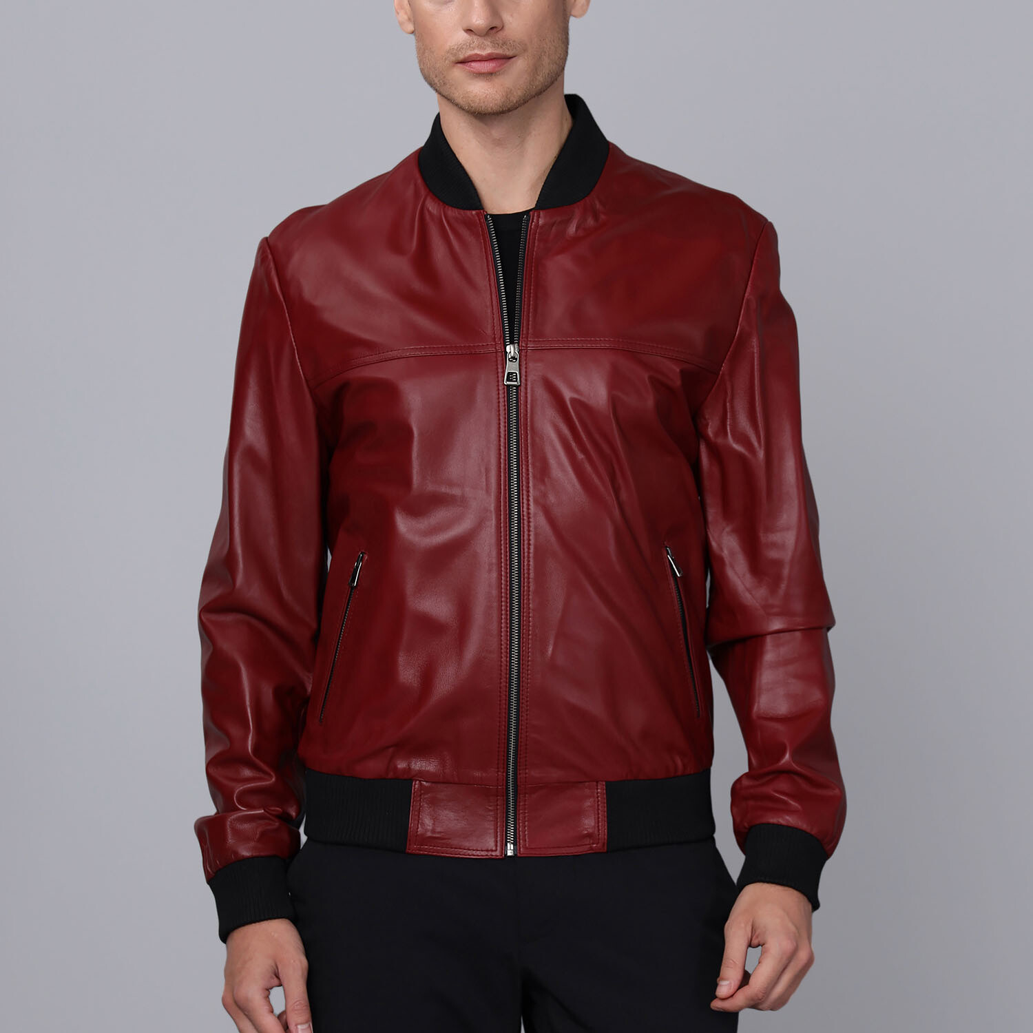 Harden Leather Jacket // Bordeaux (S) - Basics&More PERMANENT STORE ...