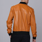 Milo Leather Jacket // Camel (M)