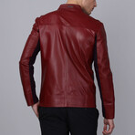 Travis Leather Jacket // Bordeaux (3XL)