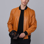 Milo Leather Jacket // Camel (2XL)