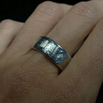 Muonionalusta Ring // Silver Backed // Size 7.75