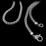 Scorpion x Woven Chain Necklace