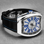 Franck Muller Vanguard Crazy Hours Automatic // 45CHACBRBLSIL // New