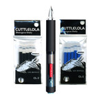 Cuttlelola Bundle // Electric Dots Pen + Black Refill Pack + Cyan Refill Pack