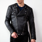 Alternative Legacy Quilted Leather Jacket // Black (2XL)