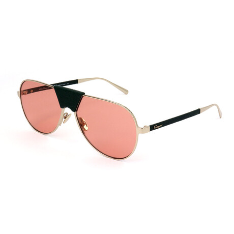 Unisex SF220SL Sunglasses // Light Gold + Forest Green