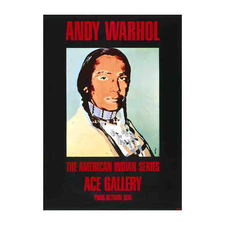 Andy Warhol // American Indian Portrait // 1976 Offset Lithograph