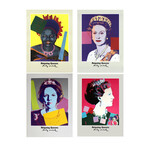 4 Assorted Andy Warhol Famous Queens Posters