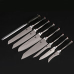 Xuan Series // G10 Handle 9-Piece Kitchen Knife Set + Stand + Sharpener