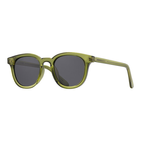 Men's Gram Polarized Sunglasses // Crystal Olive Green + Smoke