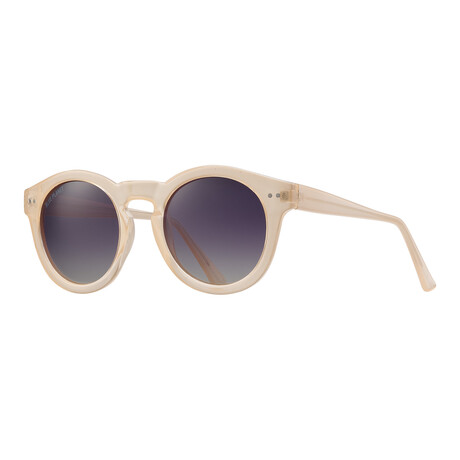 Men's Charley Polarized Sunglasses // Beige + Gradient Smoke