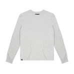 Mens Buttery Soft Long Sleeve Tee // Ash Gray (L)