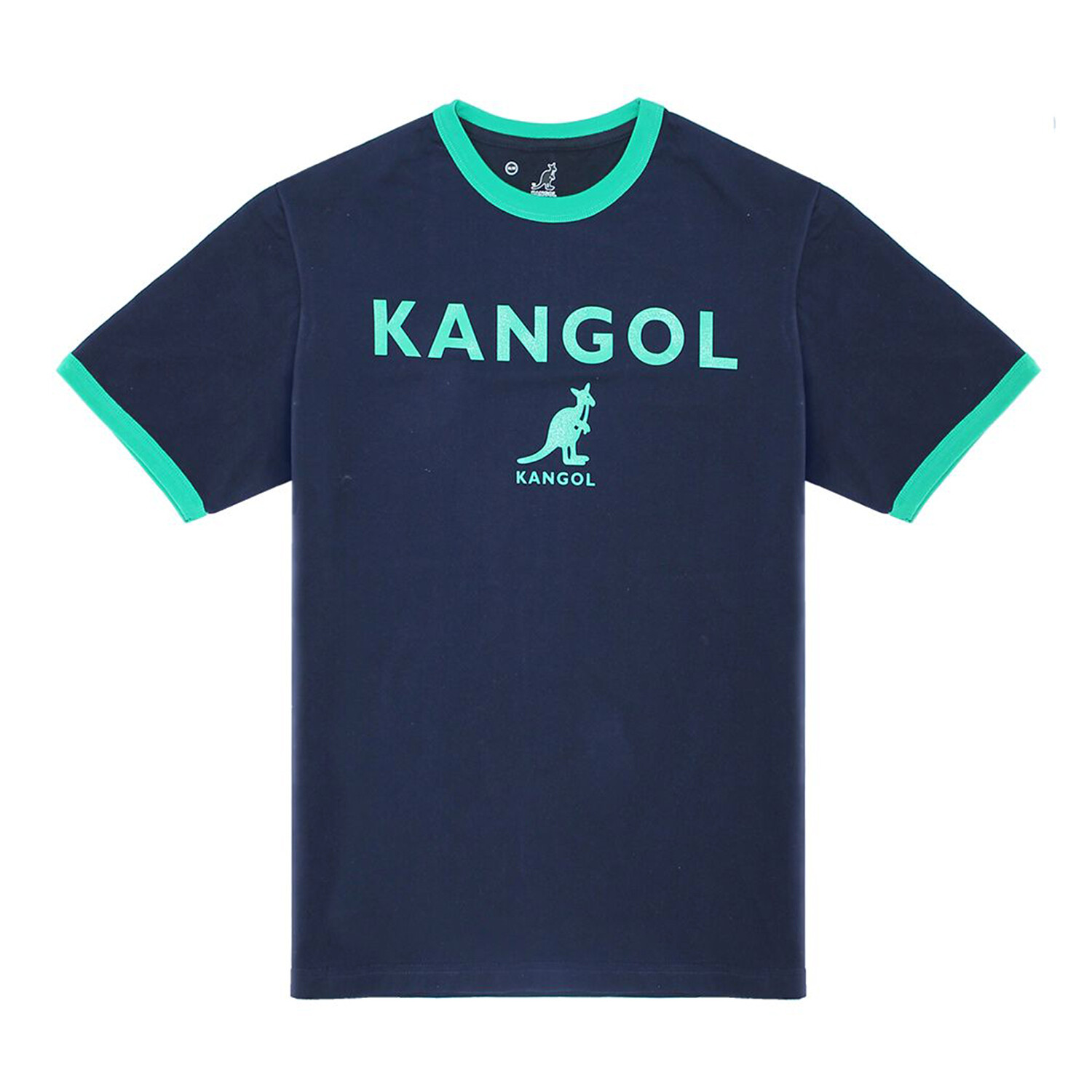 Kangol Kangaroo Logo Ringer Tee // Navy + Green (XL) - Kangol Apparel ...