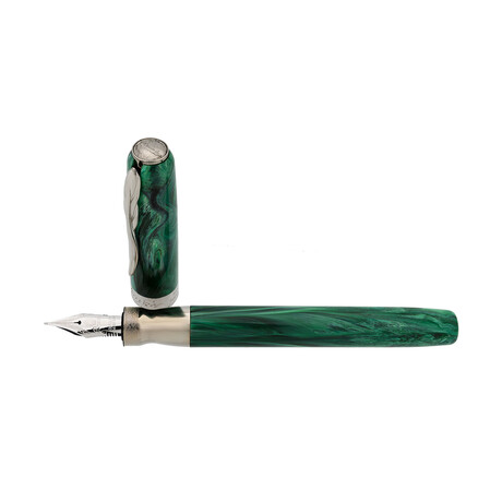 La Grande Bellezza Malachite Green Fountain Pen (Extra Fine Nib)