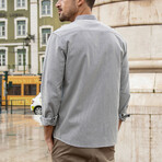 Rueben Shirt // White + Black (Large)