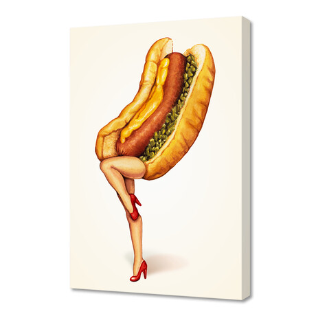Hot Dog Girl (16"W x 24"H x 1.5"D)
