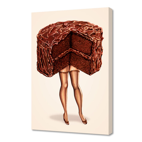 Cake Girl // Devil's Food (16"W x 24"H x 1.5"D)