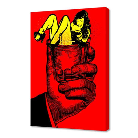 Bloody Bettie (On The Rockers) (16"W x 24"H x 1.5"D)