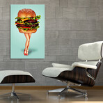 Cheeseburger Girl (16"W x 24"H x 1.5"D)