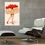 Cake Girl // Pavlova (16"W x 24"H x 1.5"D)