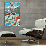 Pool Party vintage pin-up girl collage