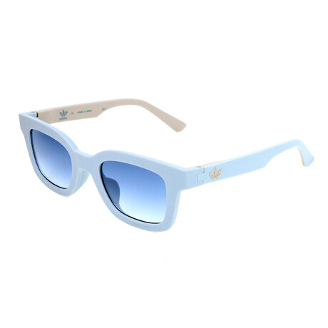 Adidas // Unisex AOR023 Sunglasses // Light Blue + Sand