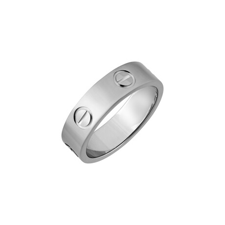 Cartier Platinum Love Ring // Pre-Owned (Ring Size: 6)