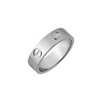 Cartier Platinum Love Ring // Pre-Owned (Ring Size: 6)