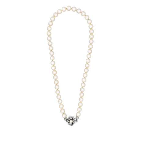 Estate Silver + Pearl Necklace // Pre-Owned