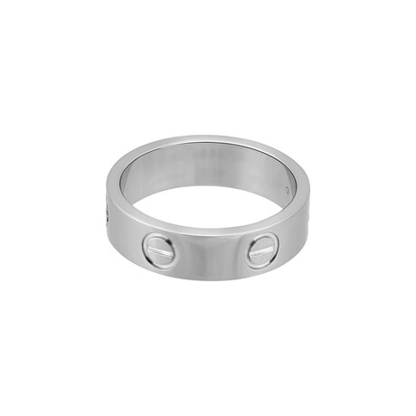 Cartier 18K White Gold Love Ring // Ring Size: 5.75 // Pre-Owned