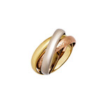 Cartier // 18k Yellow Gold + 18k White Gold + 18k Rose Gold Le Must De Cartier Ring // Ring Size: 6 // Pre-Owned