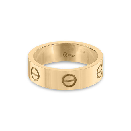 Cartier 18k Yellow Gold Love Ring // Pre-Owned (Ring Size: 5.25)