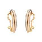 Cartier 18K Yellow + 18k White Gold + 18k Rose Gold Trinity Earrings // Pre-Owned