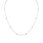 Estate 14K White Gold Diamond by the Yard Necklace // Pre-Owned