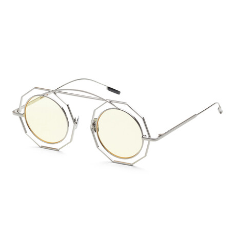 Men's IS1015-D Omega Sunglasses // Silver + Yellow