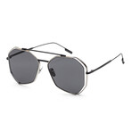 Men's IS1002-B Blaze Sunglasses // Silver Black + Dark Smoke