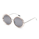 Verso // Women's IS1014-E Luna Sunglasses // Rose Gold + Silver + Smoke Mirror