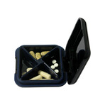 4 Times A Day Pill Organizer // Set of 2 // Black