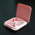 4 Times A Day Pill Organizer // Set of 2 // Pink