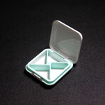 4 Times A Day Pill Organizer // Set of 2 // Green