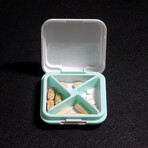 4 Times A Day Pill Organizer // Set of 2 // Green