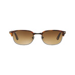 Men's Clubmaster Sunglasses // Havana + Brown Gradient