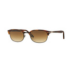 Men's Clubmaster Sunglasses // Havana + Brown Gradient