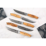 Steak Knife 6-Piece Set + Wooden Storage Case