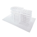 Alexis® Antimicrobial Irvington™ 16-Piece Towel Set (Blue Fog)