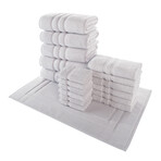 Alexis® Antimicrobial Irvington™ 18-Piece Towel Set (Blue Fog)