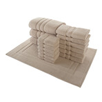 Alexis® Antimicrobial Irvington™ 16-Piece Towel Set (Blue Fog)