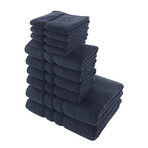 Alexis® Antimicrobial Irvington™ 10-Piece Towel Set (Blue Fog)