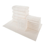 Alexis® Antimicrobial Honeycomb™ 18-Piece Towel Set (Almond)